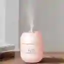 Humidificador H₂o Luz Led En Color Rosado (220ml) + 1 Esencia Hidrosoluble