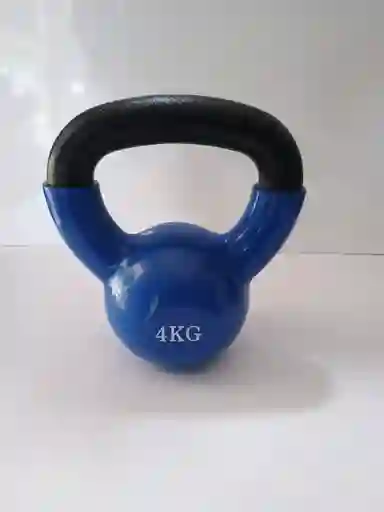 Pesa Rusa Mancuerna Kettlebell 4 Kg Encauchada Gym