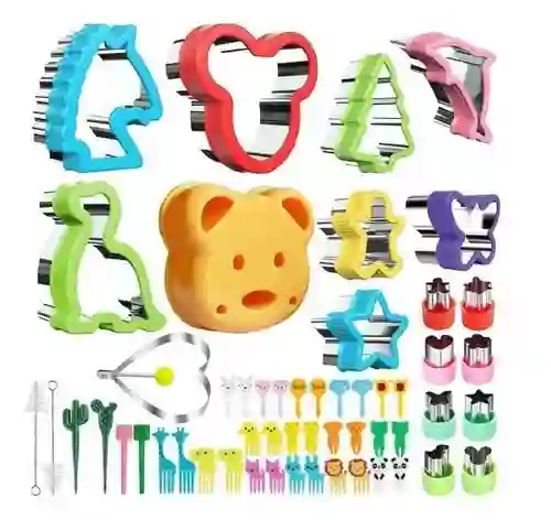 Kit Cortador De Figuras Moldes Alimentos De Niños