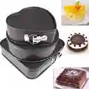 Moldes Para Repostería Set De 3 Cuadrado Redondo Y Corazón