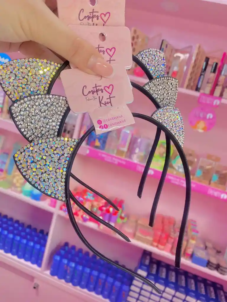 🐱✨ Diadema Con Orejitas Brillantes – Diversión Y Glamour En Un Solo Toque