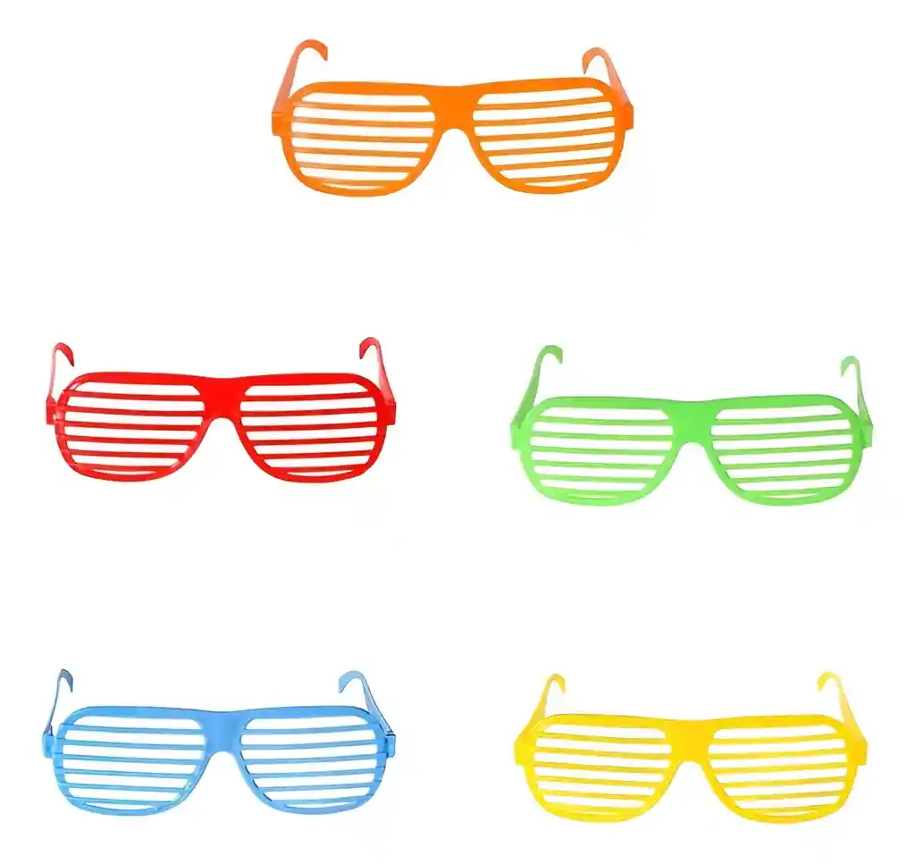 Gafas De Neon X 12 Premium Plásticas Fiesta Hora Loca