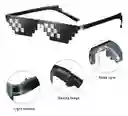 Gafas Pixeladas Thug Life Meme Divertidas Gamer Minecraft