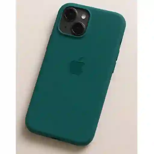Silicon Case Iphone 15 Azul Petroleo