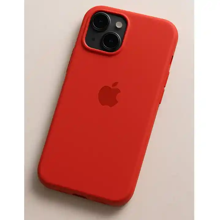 Silicon Case Iphone 15 Rojo