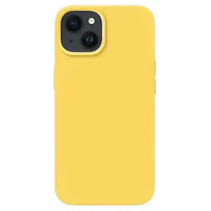 Silicon Case Iphone 15 Amarillo