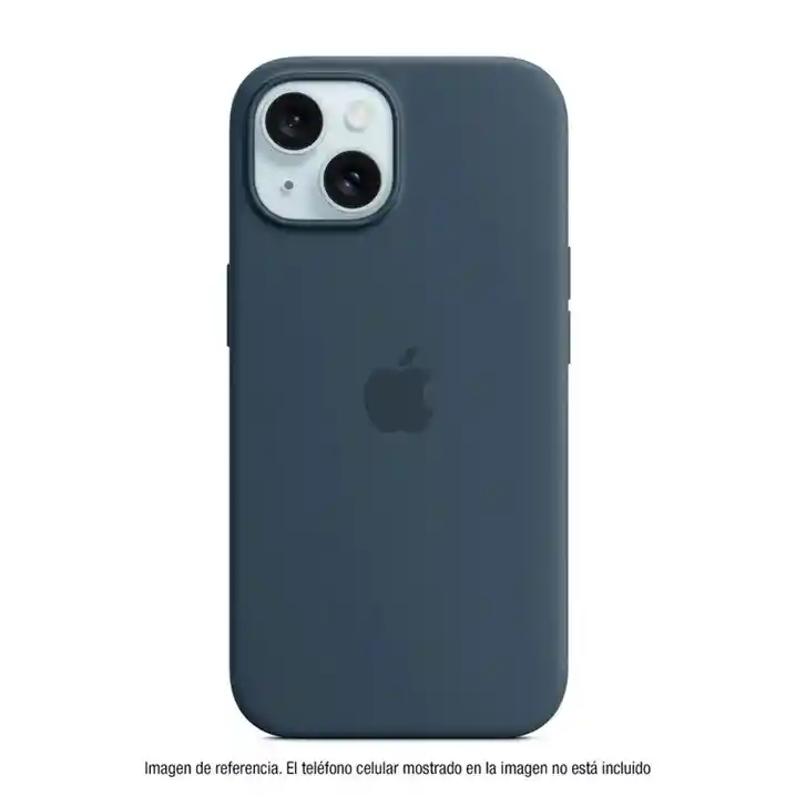 Silicon Case Iphone 15 Azul Oscuro