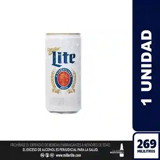 Cerveza Miller Lite 269ml Lata X 269ml