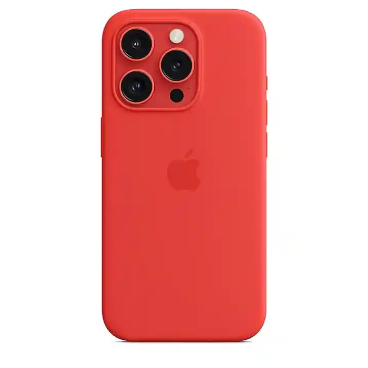 Silicon Case Iphone 15 Pro Rojo