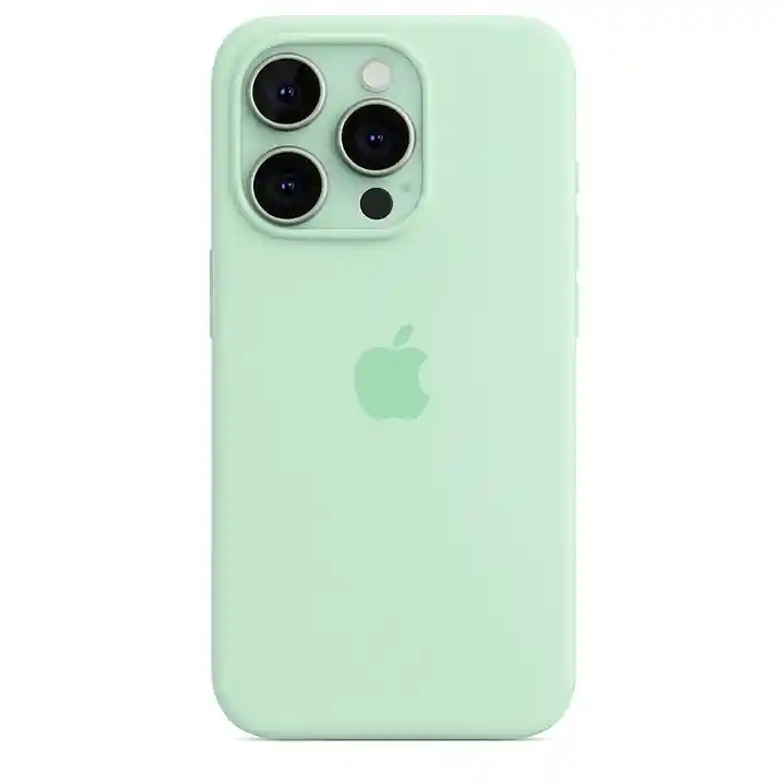 Silicon Case Iphone 15 Pro Menta
