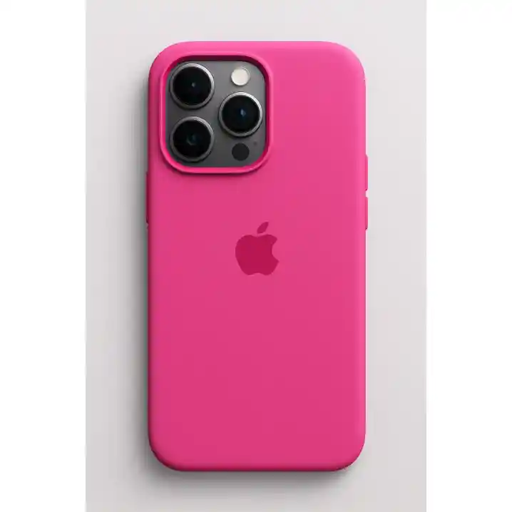 Silicon Case Iphone 15 Pro Fucsia