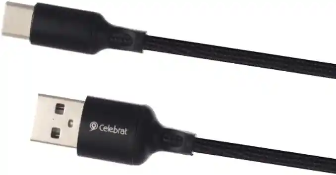 Cable Celebrat Usb A Tipo-c 3a 1.2m Con Revestimiento Trenzado
