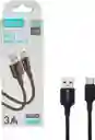 Cable Celebrat Usb A Tipo-c 3a 1.2m Con Revestimiento Trenzado