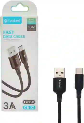 Cable Celebrat Usb A Tipo-c 3a 1.2m Con Revestimiento Trenzado
