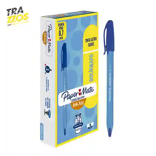 Esfero Kilométrico 100 Retráctil X 12 Azul