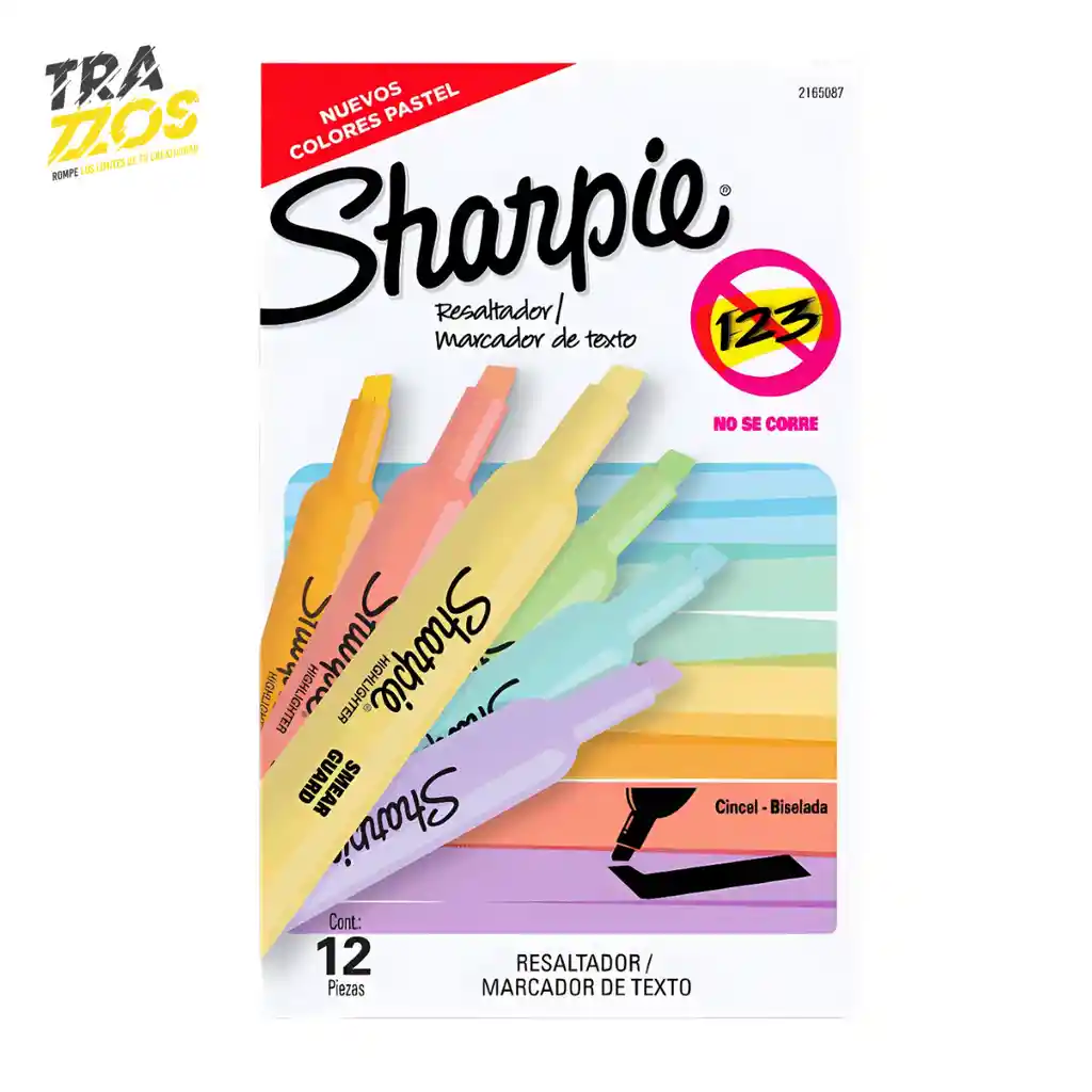Resaltadores Sharpie Tank Pastel X12