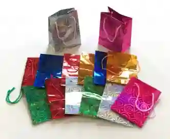 Bolsa De Regalo Metalizada Tamaño 18cm X 21cm