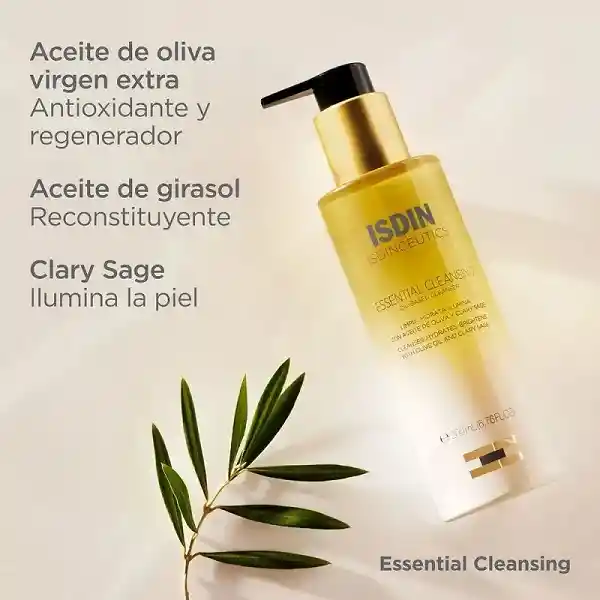 Aceite Limpiador Facial Oil-to-milk Isdin Essential Cleansing