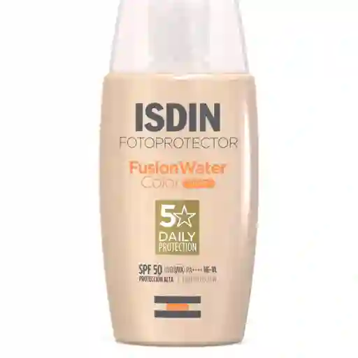 Protector Solar Facial Con Color Isdin Fotoprotector Fusion Water Color Light Spf50 *50ml