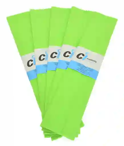 Papel Crepe Verde Claro X2 Und