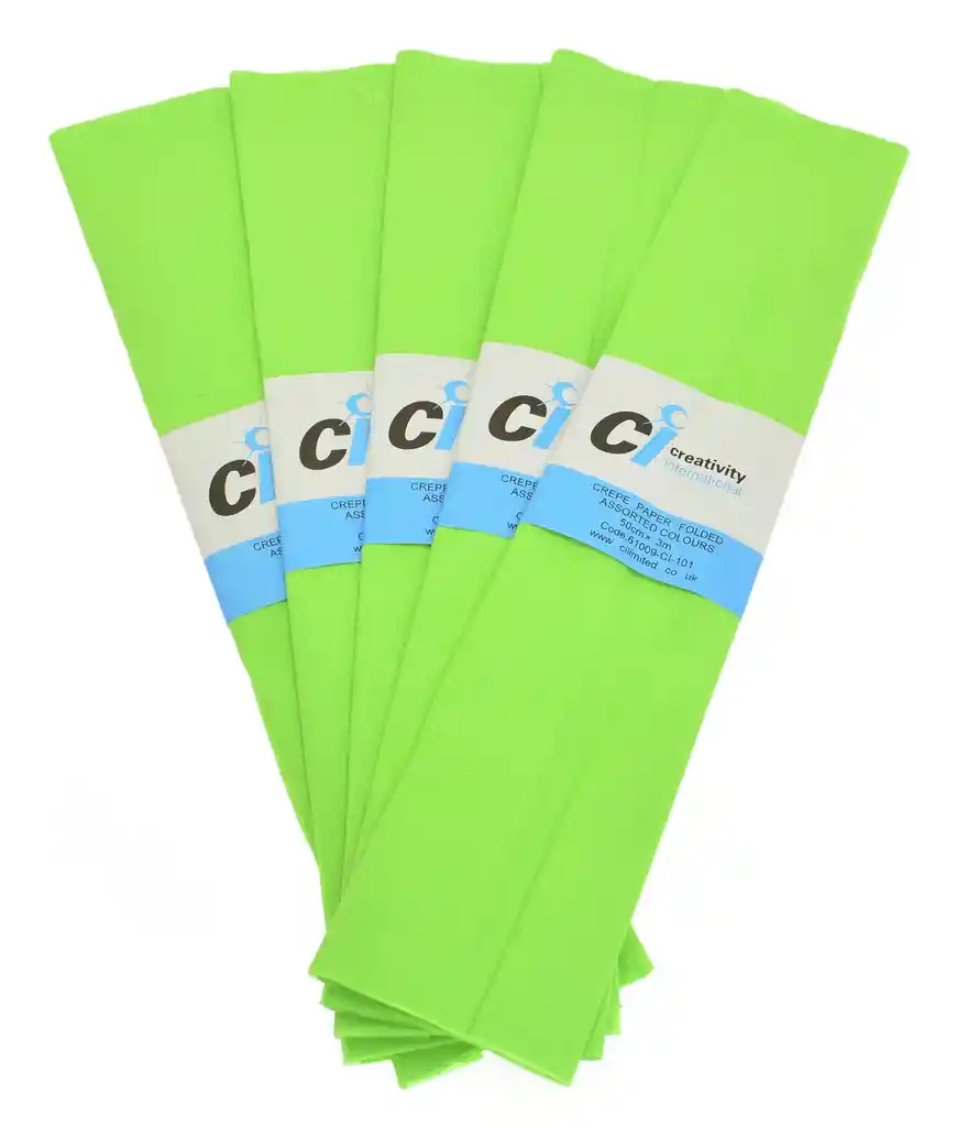 Papel Crepe Verde Claro X2 Und