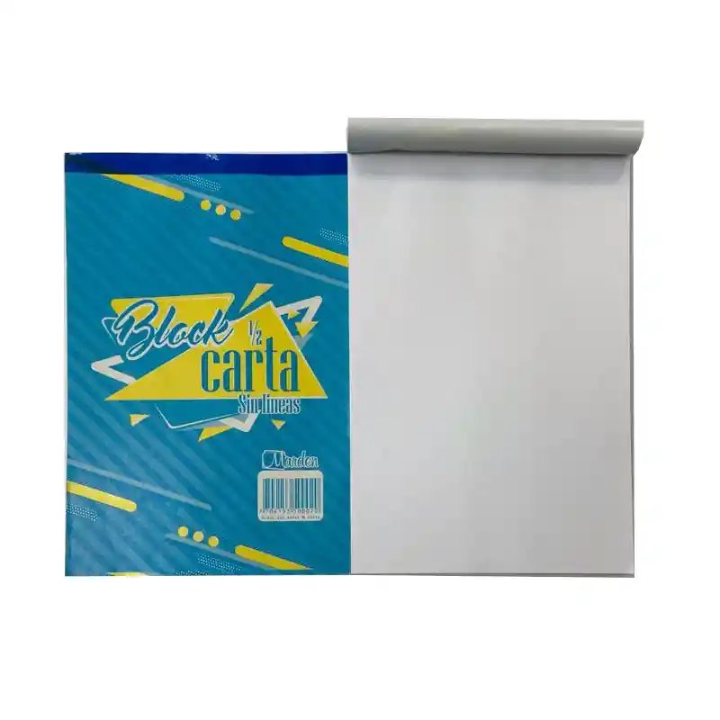 Block Papel Blanco Carta