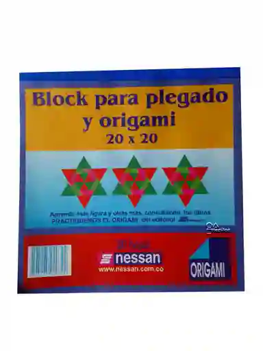 Block Papel Origami 20x20 Cm