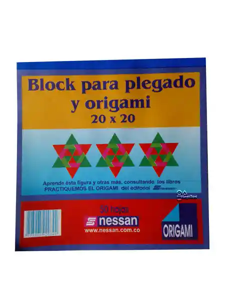 Block Papel Origami 20x20 Cm
