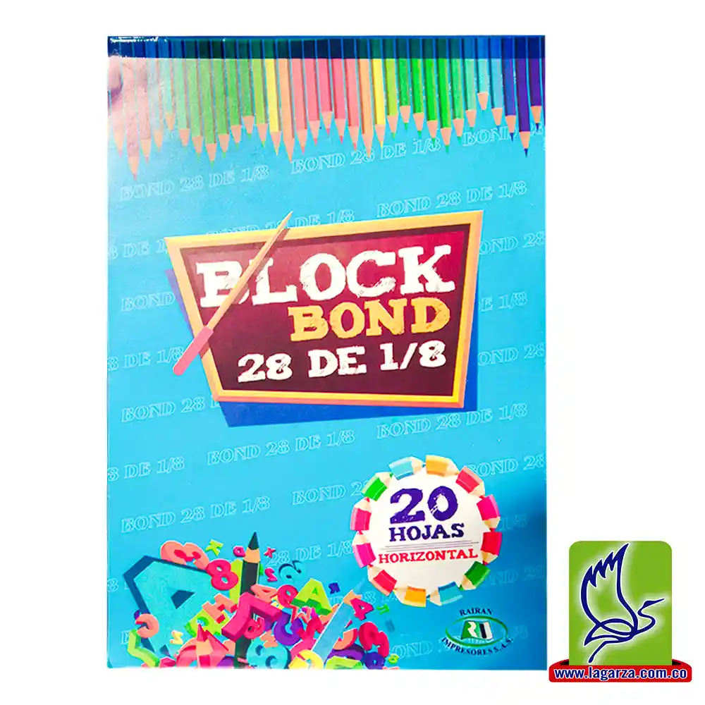 Block Papel Bond 28 Sin Formato 1/8