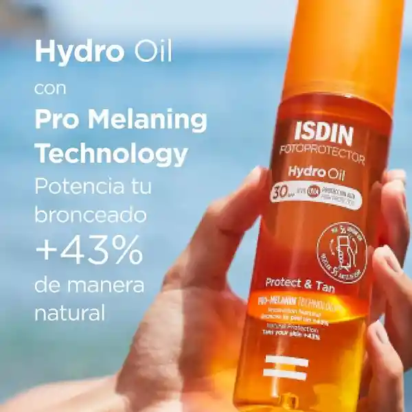 Protector Solar Corporal Bifásico Isdin Fotoprotector Hydrooil Spf50 200ml