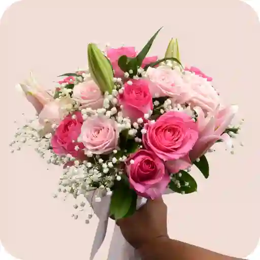 Bouquet De Rosas & Lirios