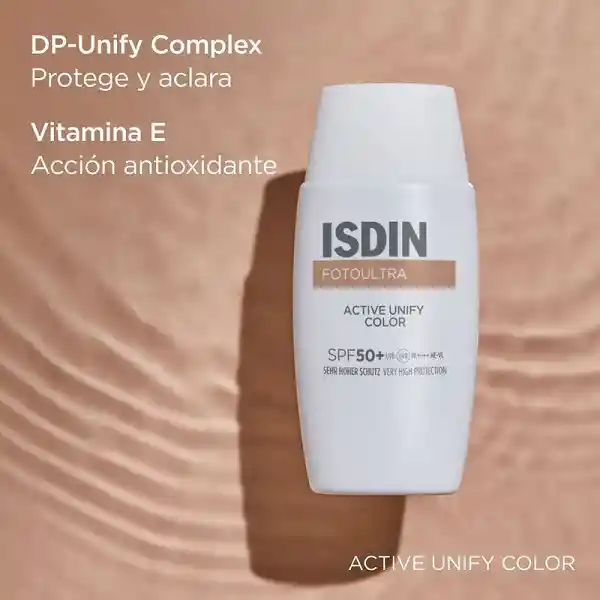 Protector Solar Fotoultra 100 Isdin Active Unify Con Color Spf 50+