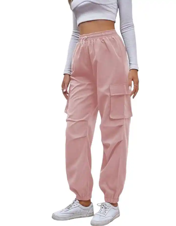 Jogger Cargo Con Bolsillo Lateral Talla Unica