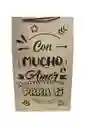 Bolsa De Regalo Kraft 27x16 Con Mucho Amor
