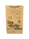 Bolsa De Regalo Kraft 27x16 Con Mucho Amor