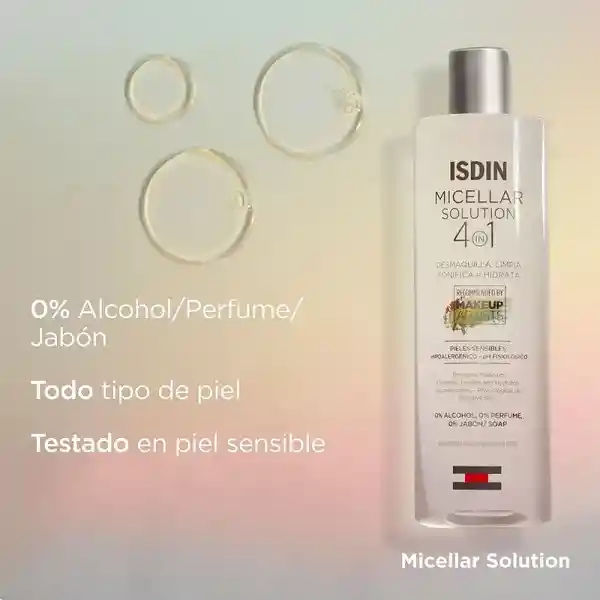 Limpiador Facial Hidratante Isdin Micellar Solution 400ml
