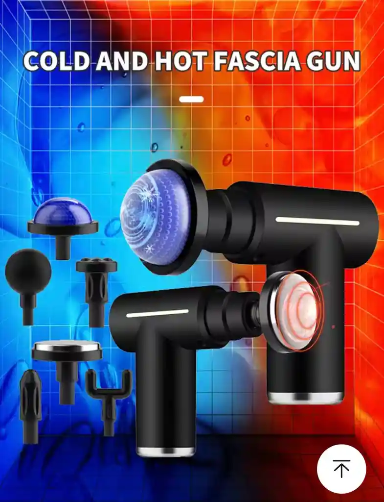 Pistola Masejeador Fascial Gun Frio Calor Spa 110v