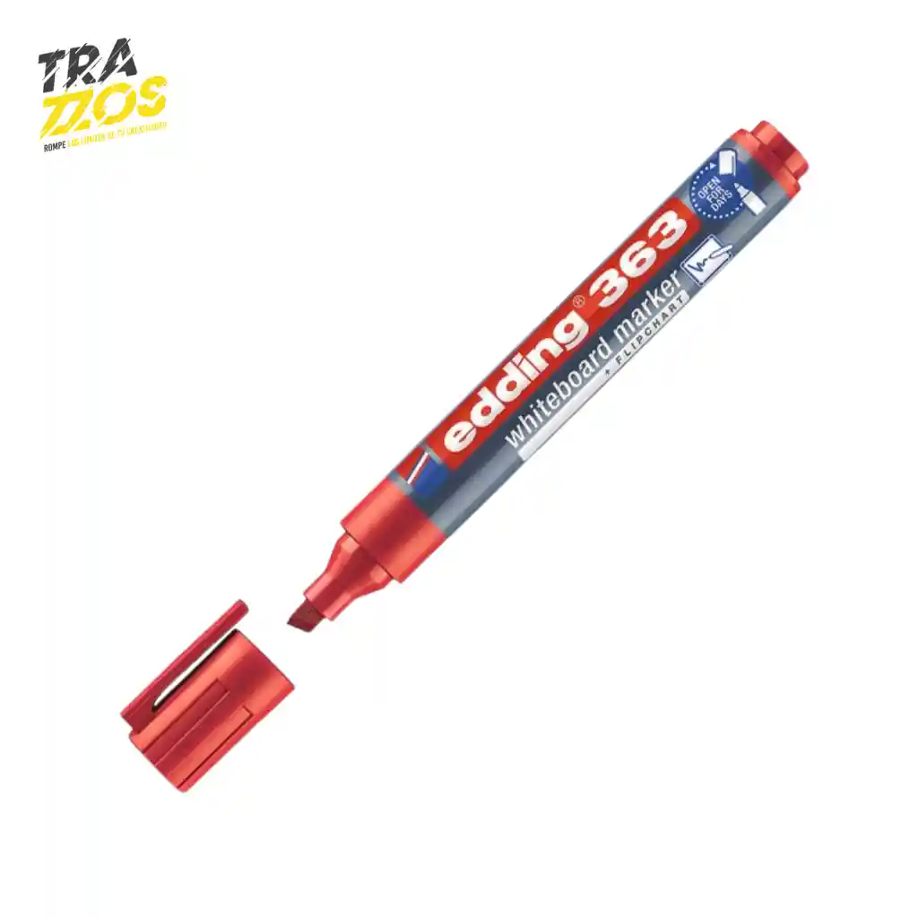 Marcador Edding 363 Recargable Rojo