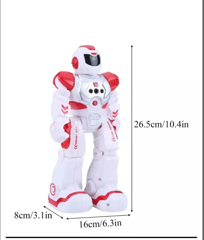 Robot Inteligente Control Remoto Detección Gestos Baila Canta Color Rojo