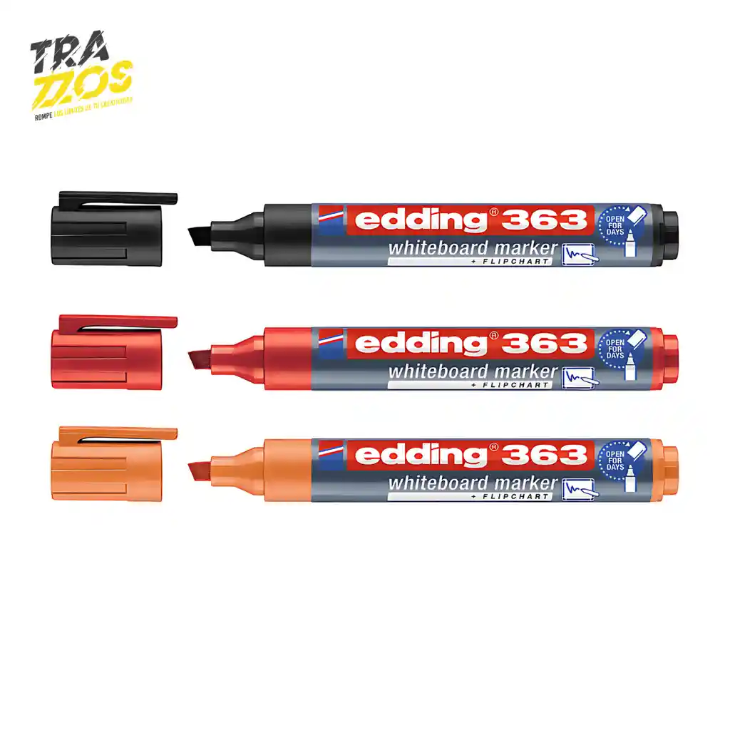 Marcador Edding 363 Recargable Naranja