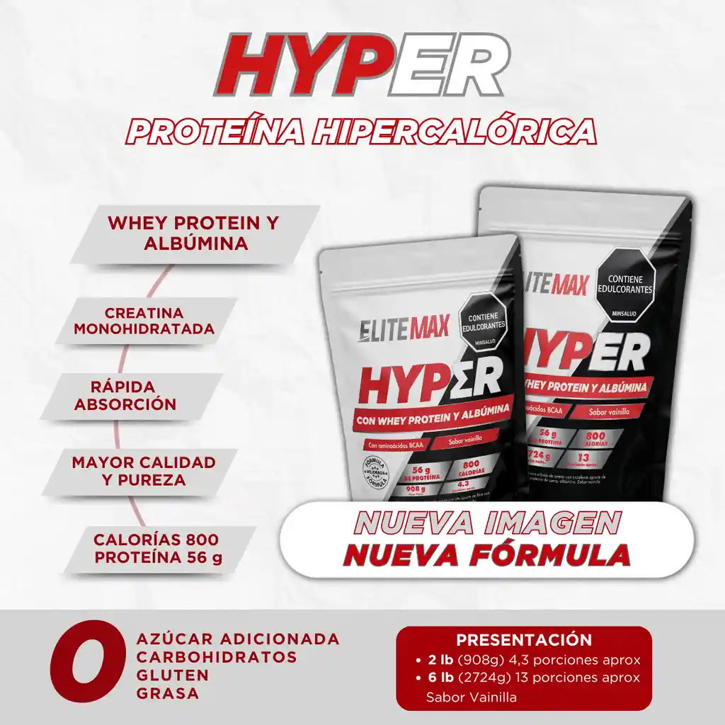 Proteina Hyper Elitemax 6 Lb