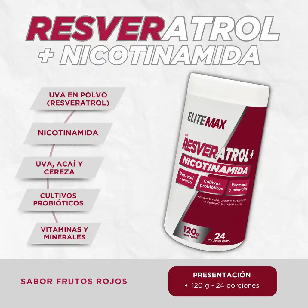Resveratrol + Nicotinamida Elitemax