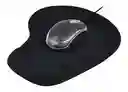 Pad Mouse Ergonómico Con Apoyo En Gel Para La Muñeca - Negro