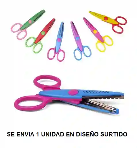 Tijera Multiformas De Dientes Metalicos Diseños Surtidos