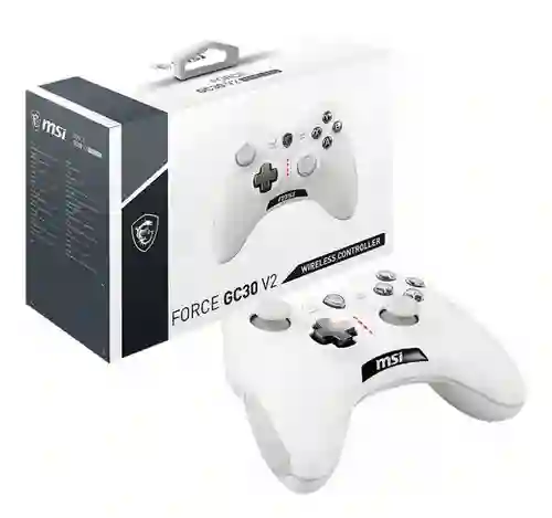 Control Gamer Msi Force Gc30 V2 Inalambrico Pc Xbox Blanco