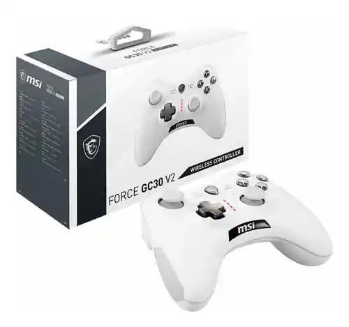 Control Gamer Msi Force Gc30 V2 Inalambrico Pc Xbox Blanco