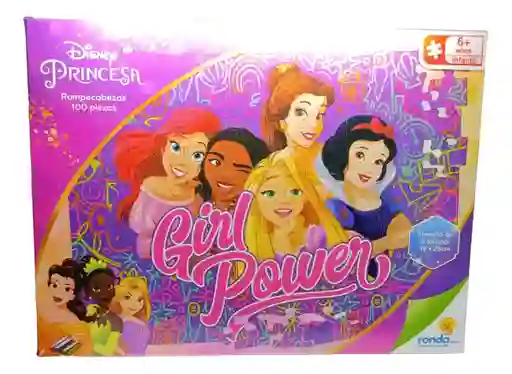 Rompecabezas 100 Piezas De Cartón Princesas
