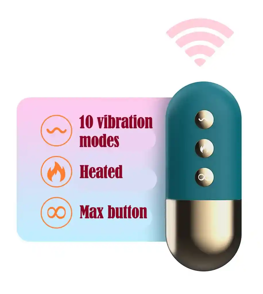 Vibrador Portátil Inalámbrico Con Control Remoto