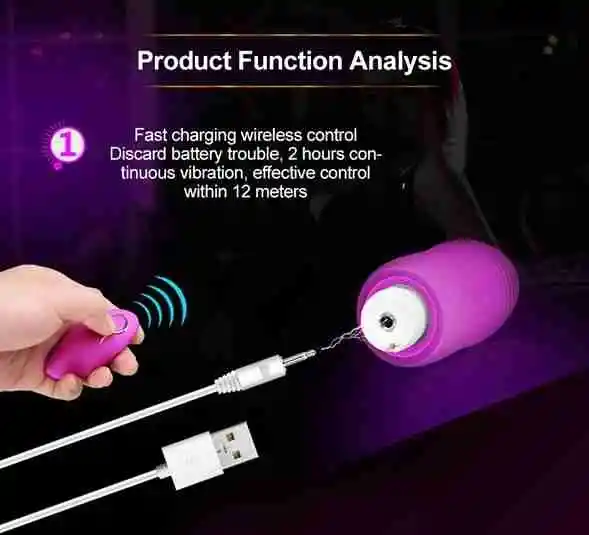 Huevo Vibrador Carga Usb