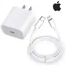 Cargador De Iphone Original Con Cable Tipo C To Lightning De 20 W
